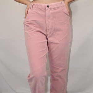 FIRST ISSUE Light Pink STRETCH CORDUROY PANTS Liz Claiborne - Women Size 14